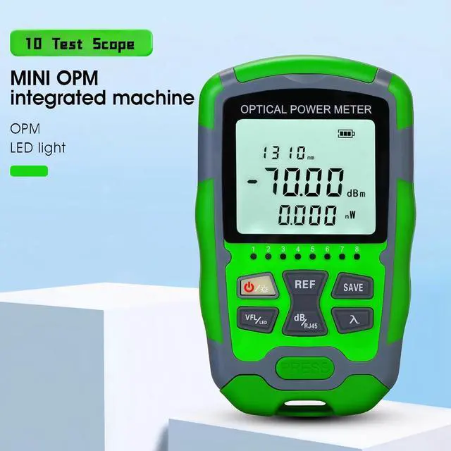 Alt view image 5 of 6 - Mini Fiber Tester A-M70 Optical Power Meter Support SC/FC/ST/LC connectors