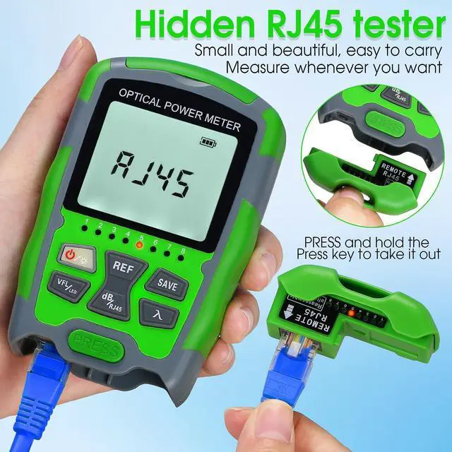 Alt view image 3 of 6 - Mini Fiber Tester A-M70 Optical Power Meter Support SC/FC/ST/LC connectors