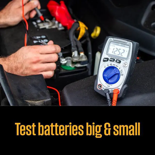 Alt view image 4 of 7 - 600V True RMS Auto-Ranging Multimeter with Backlight and MAX/MIN; Measures Voltage Current Resistance Capacitance Frequency Temperature; 2-Year Warranty; Professional & DIY Use