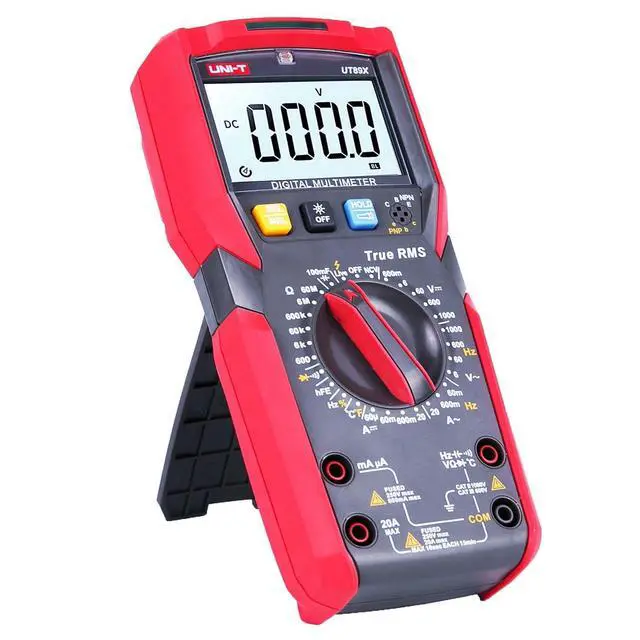 Alt view image 7 of 7 - UT89X Digital Multimeter Tester, TRMS 6000 Counts AC DC 1000V Multimetro Volt Ohm Meter Automotive Electrical Capacitance Multimeter, Measures Current Temperature NCV Resistance