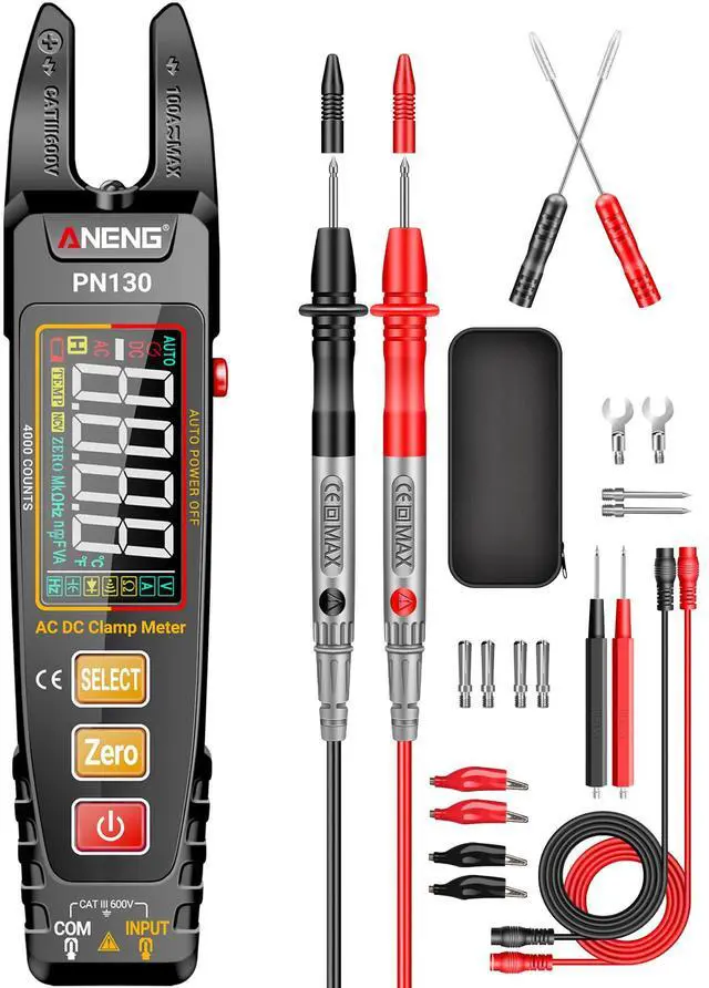 Main image of Multimeter Tester Color LCD TRMS 4000 Count Rechargeable Clamp Meter