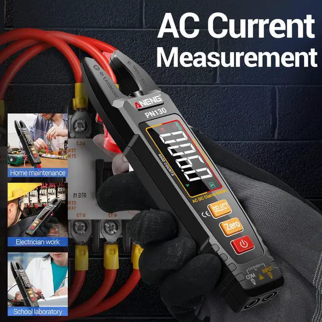 Alt view image 5 of 7 - Multimeter Tester Color LCD TRMS 4000 Count Rechargeable Clamp Meter