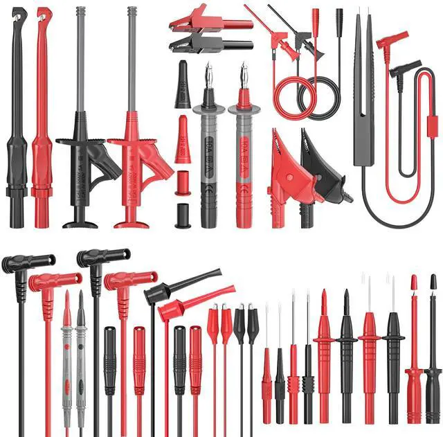 Main image of Silicone Multimeter Test Leads Kit 33PCS for Electrical Testing