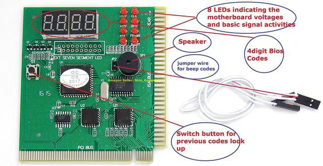 Alt view image 2 of 7 - PC Motherboard and PSU Power Supply Tester Diagnostic Analyzer Starter Kit
