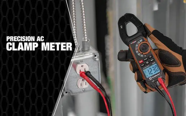 Alt view image 2 of 7 - - 65031640 CLAMP METER, 400A AC/DC 21530T,Black/Brown