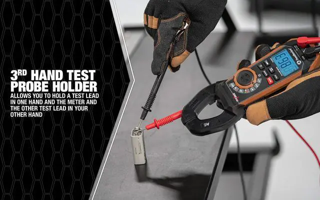 Alt view image 5 of 7 - - 65031640 CLAMP METER, 400A AC/DC 21530T,Black/Brown
