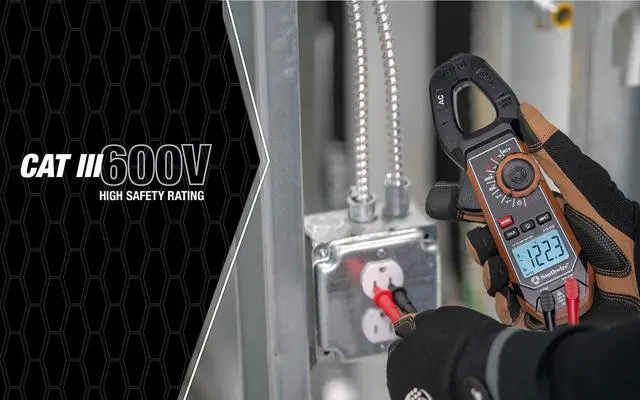 Alt view image 6 of 7 - - 65031640 CLAMP METER, 400A AC/DC 21530T,Black/Brown