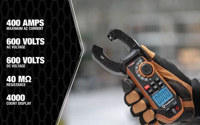 Alt view image 7 of 7 - - 65031640 CLAMP METER, 400A AC/DC 21530T,Black/Brown