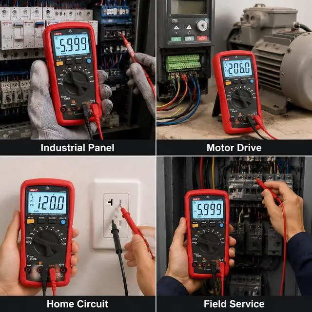 Alt view image 7 of 7 - UT892 2000V AC/DC High Voltage Digital Multimeter Features VFC Mode Built-in NCV 6000 Counts True RMS