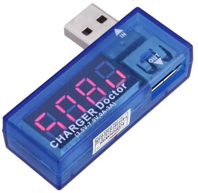 Main image of USB Meter - Easy-to-Use USB Power Meter and USB Tester, Perfect for Testing Voltage and Current (Amperage) Between USB Port and Device