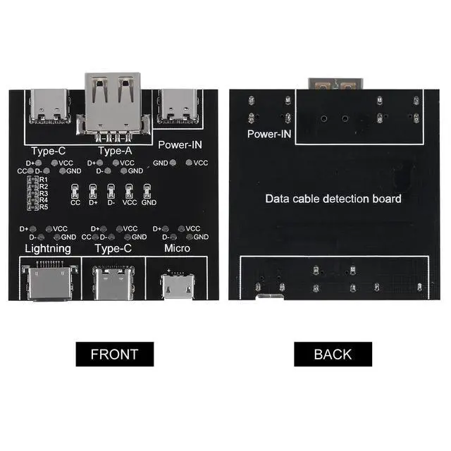 Alt view image 2 of 6 - 2PACK DT3 Data Cable Detection Board,USB Cable Data Line Test Board USB Cable Checker Data Wire Charging Test Card Type-C Micro