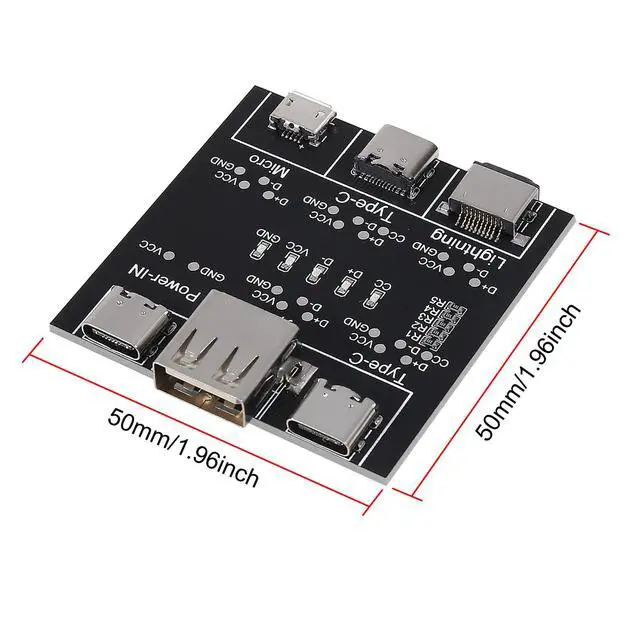 Alt view image 4 of 6 - 2PACK DT3 Data Cable Detection Board,USB Cable Data Line Test Board USB Cable Checker Data Wire Charging Test Card Type-C Micro