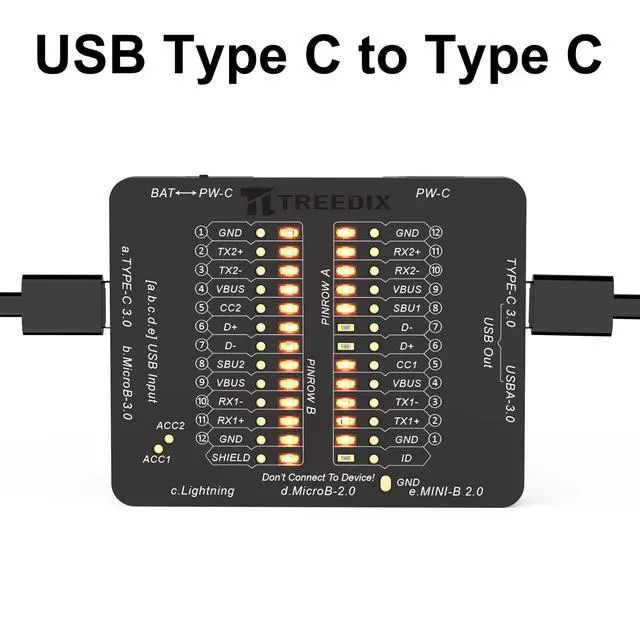 Alt view image 6 of 6 - USB Cable Tester for Lightning, Type-C,USB-A,Micro-B 2.0/3.0,Mini-B | USB Cable Checker Data Wire Fast Detection by Checking the LEDs