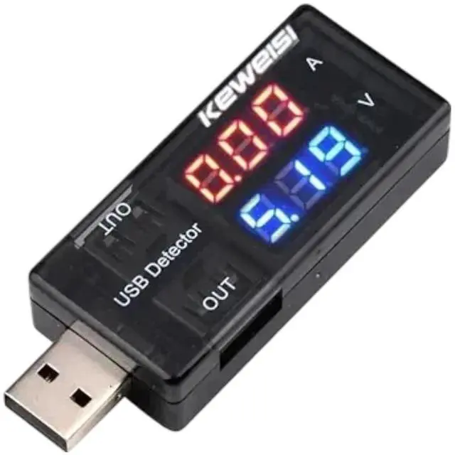 Main image of Black USB Power Meter,USB Current Meter,3-9V 0-5A Voltage Tester Multimeter,LCD Digital Multimeter Current Tester Voltage Detector,USB Tester DC LED Display Multi Testers Tools