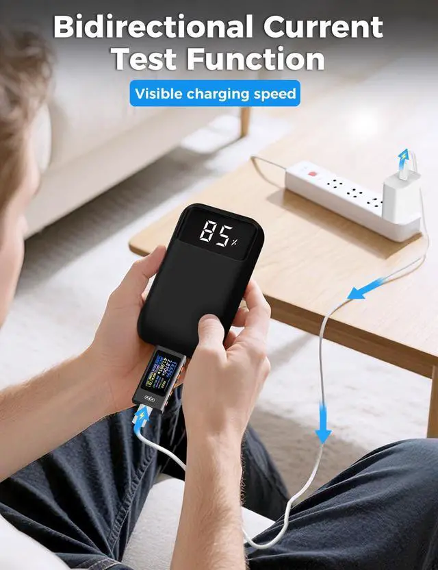 Alt view image 6 of 7 - UT01C USB Tester, 3.3-40V 0-12A USB C Cable Tester