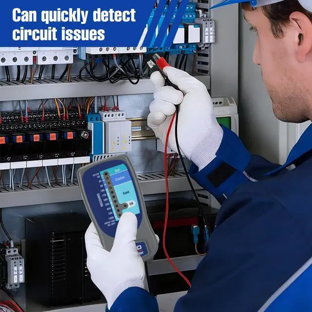 Alt view image 2 of 7 - M500 Megohmmeter for Insulation Testing,Compatible with Compressor Tester HVAC, Multimeter Tester, Battery Operated, 20-1000 Megohms at 500 Volts,with Soft Carrying Case