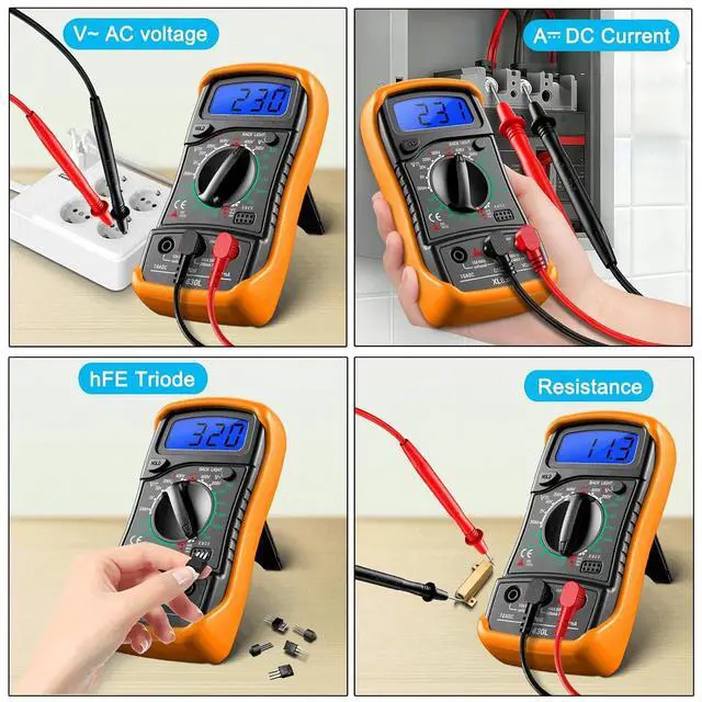 Alt view image 4 of 7 - Multimeter with Clamp Meter,4000 Count Amp Meter & 2000 Count Multi Tester