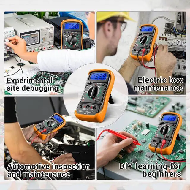 Alt view image 6 of 7 - Multimeter with Clamp Meter,4000 Count Amp Meter & 2000 Count Multi Tester