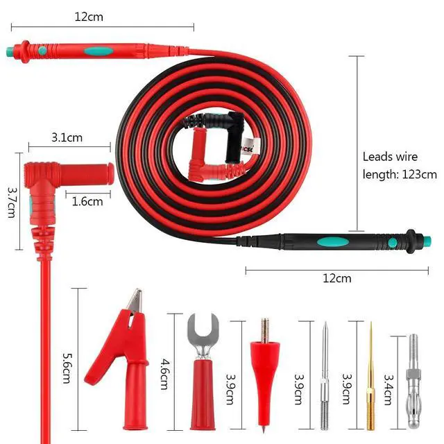 Alt view image 6 of 7 - Multimeter Test Leads Kit Set of 16