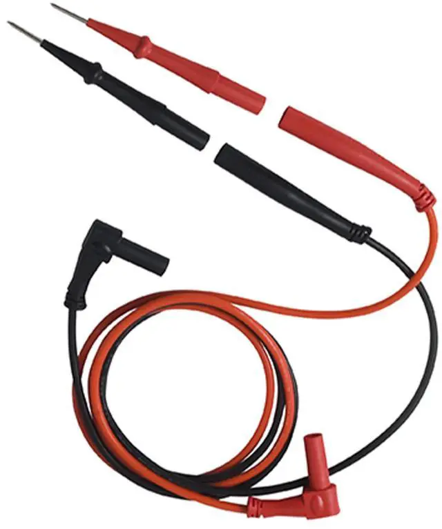 Main image of ADLS2 - Deluxe Silicone Test Leads - Professional HVAC/R Multimeter Lead Set with Gold-Plated Tips - Basket Style Strain Relief with Industry Standard L-Shaped Banana Plug Type