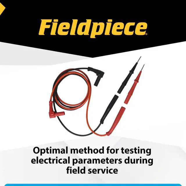Alt view image 5 of 5 - ADLS2 - Deluxe Silicone Test Leads - Professional HVAC/R Multimeter Lead Set with Gold-Plated Tips - Basket Style Strain Relief with Industry Standard L-Shaped Banana Plug Type