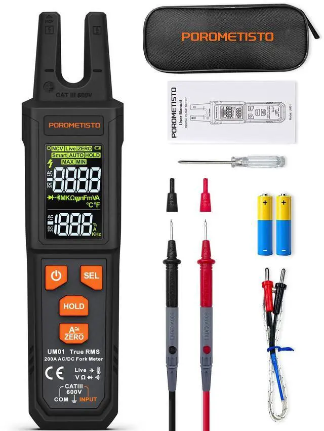 Main image of UM01 Digital Clamp Meter Multimeter TRMS 4000 Counts