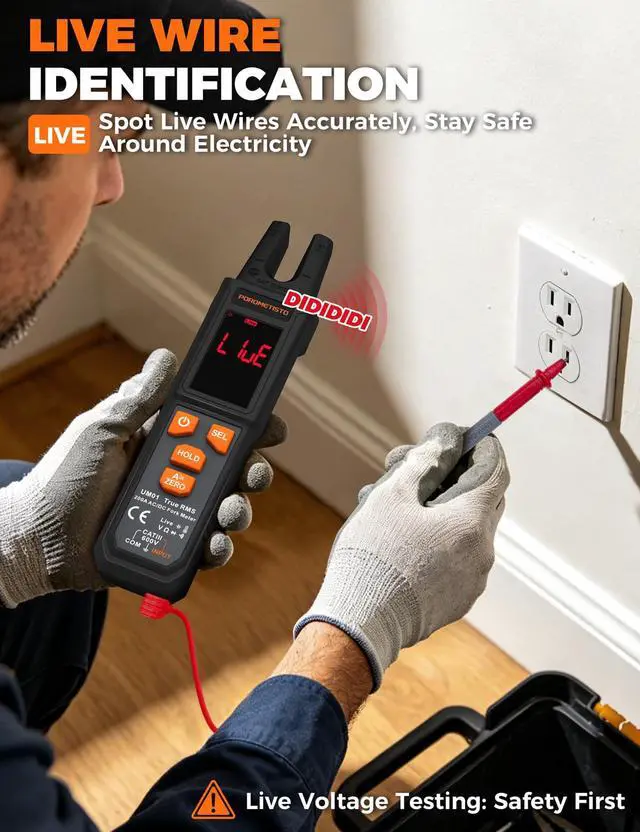 Alt view image 6 of 7 - UM01 Digital Clamp Meter Multimeter TRMS 4000 Counts