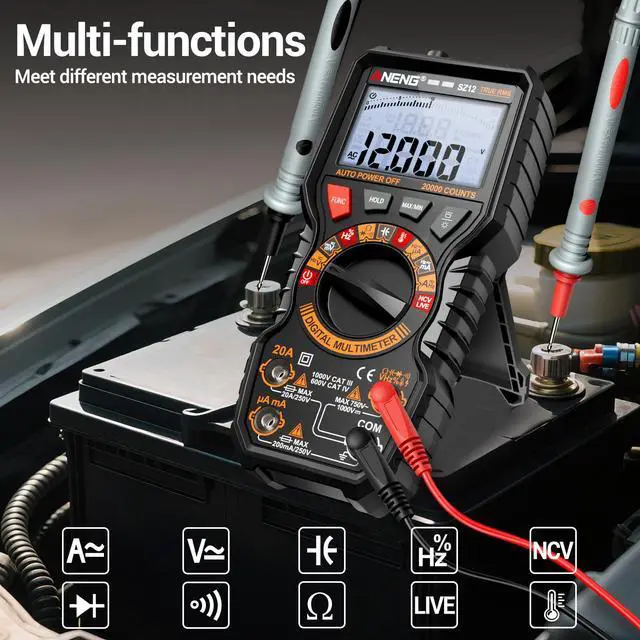 Alt view image 2 of 7 - Multimeter,TRMS 20000 Count Magnetic High Resolution Digital Tester