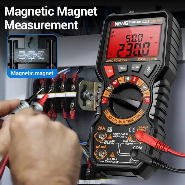 Alt view image 4 of 7 - Multimeter,TRMS 20000 Count Magnetic High Resolution Digital Tester