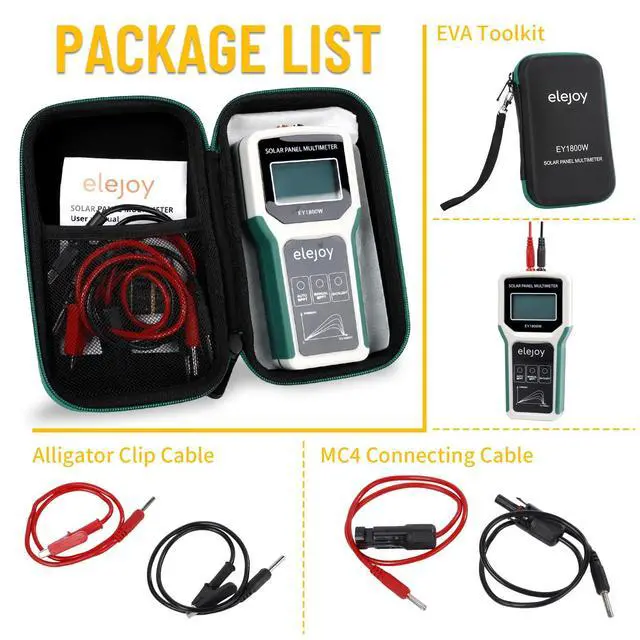 Alt view image 2 of 6 - 1800W Solar Panel Tester MPPT Photovoltaic Multimeter Watt