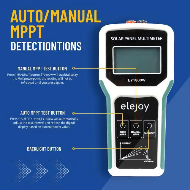 Alt view image 5 of 6 - 1800W Solar Panel Tester MPPT Photovoltaic Multimeter Watt
