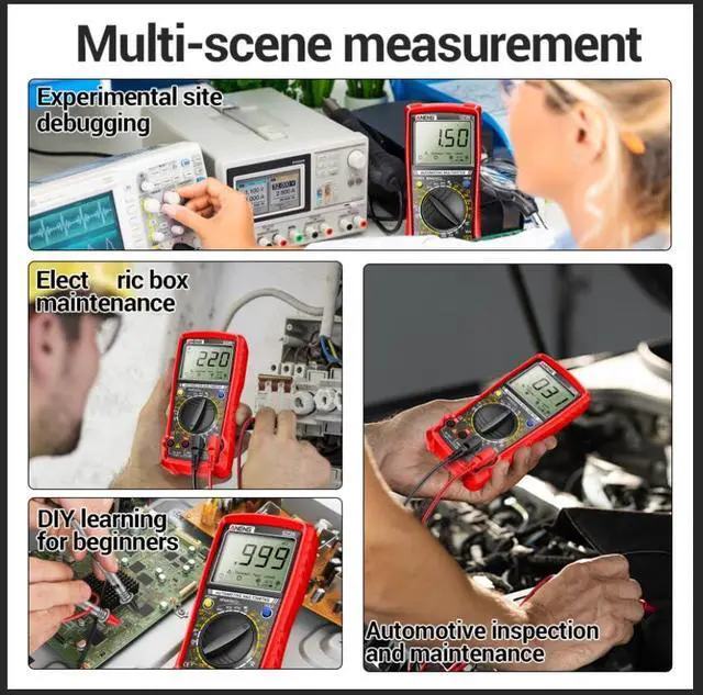 Alt view image 6 of 7 - SZ26 Digital Multimeter, Engine Analyzer, 500-10000 RPM Tachometer