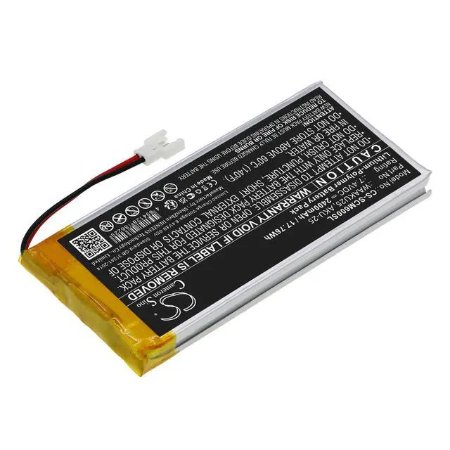 Alt view image 2 of 5 - CS 2400mAh / 17.76Wh Replacement Battery for SONEL CMM-60 Multimeter, WAAKU25, AKU-25