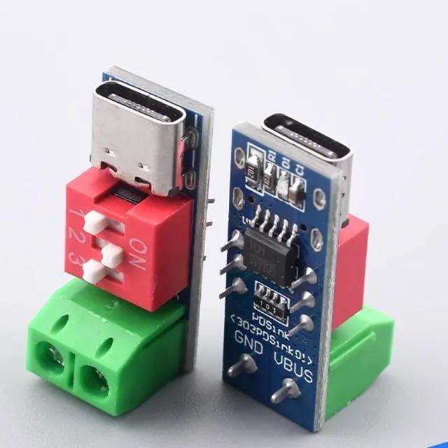 Alt view image 5 of 7 - 5PCS USB-C PD Trigger Board Module 100W, PD/QC Decoy Fast Charge Power Delivery Trigger Adapter, USB Type-C to 5V/9V/12V/15V/20V Voltage Converter for Charger and Power Testing-Green