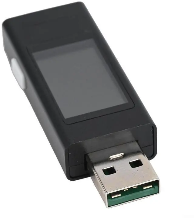 Alt view image 3 of 7 - KWS-MX23 USB Tester Meter 1.06" IPS Display, 4-30V 0-12A Voltage Current Monitor with CNC Metal Shell for Mobile Phone for charger Power Bank Data Cable Testing