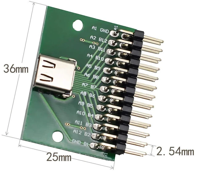 Alt view image 2 of 6 - USB 3.1 Type-C Test Board with PCB Test Socket | 2.54mm Pitch Header | USB-C Motherboard Diagnostic Tool for Electronics Engineers