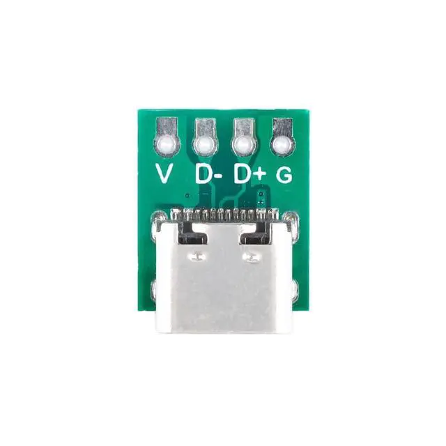 Alt view image 4 of 6 - 10Pcs Type C to 2.54mm Connector Board USB 3.1 16P Test PCB Board PCB Converter Pinboard Adapter Board 2.54mm 16Pin Female Connector Test Board for Data Line Wire Cable Transfer