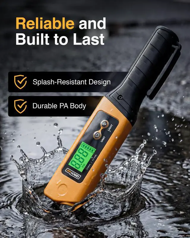 Alt view image 2 of 7 - 2-in-1 Digital Tire Pressure Gauge with Magnetic LED Work Light, USB Rechargeable, Lab Tested Air Gauge, 150 PSI