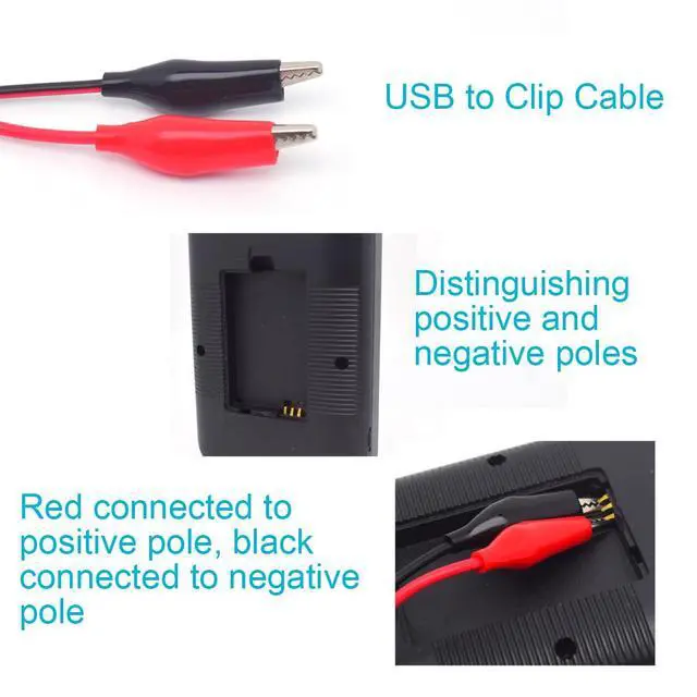 Alt view image 5 of 7 - 1PCS Alligator Clips with Wires USB,20AWG 1M/3.3FT Alligator Test Clips Clamp to Male Connector Power Supply Adapter USB Test Leads 5V 3A Cable for Multimeter Measure,Electronic Testing