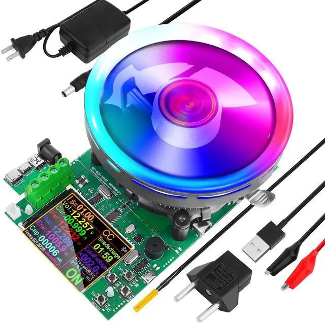 Main image of Battery Load Tester - 180W 200V 20A USB Load Tester 4-Wire System Adjustable Constant Current Voltage Discharge Lithium Battery Capacity Tester Electronic Load Tester
