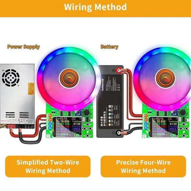 Alt view image 4 of 7 - Battery Load Tester - 180W 200V 20A USB Load Tester 4-Wire System Adjustable Constant Current Voltage Discharge Lithium Battery Capacity Tester Electronic Load Tester
