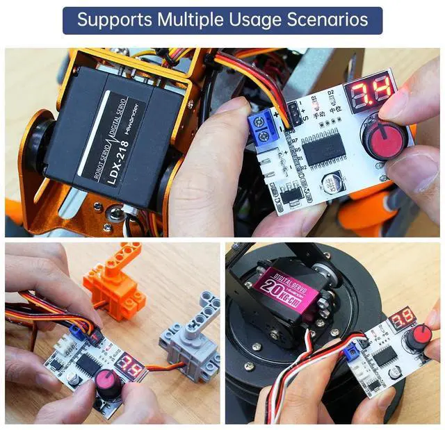 Alt view image 4 of 7 - RC Digital Servo Tester 1 Channels Motor Servo Controller Centering Tool with Over-Current Protection & 2 Control Modes for RC Car Airplane Robots Tester Tool