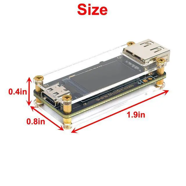 Alt view image 6 of 6 - USB Tester USB Type C to Type A QC PD3.0 Trigger Module with LCD Screen Type-C Female Interface 5V 9V 12V 15V 20V 5A Adjustable Voltage Current Power SupplyPD2.0/PD3.0,QC2.0/QC3.0,BC1.2
