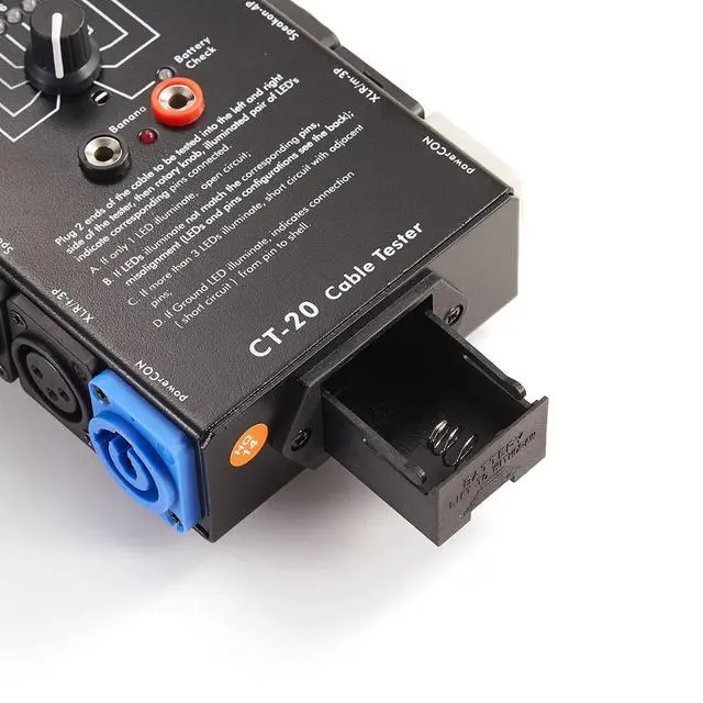 Alt view image 3 of 7 - . 15-Plug Audio Cable Tester Line Finder Black 15-in-1 Cables Checker 10-Way Switch Wire Tracker with LED Indicators, Rectangular