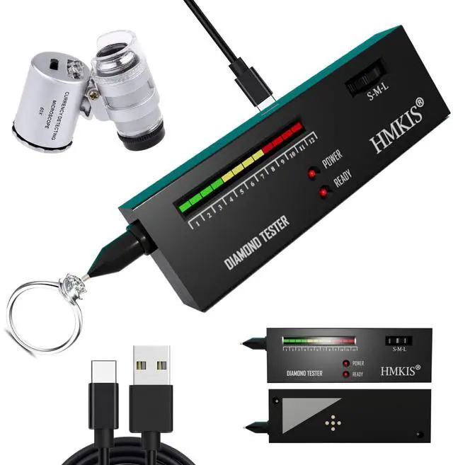 Main image of Diamond Tester Pen with 60X Jewelry Loupe Magnifier