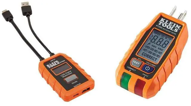Main image of USB Power Meter + GFCI Outlet Tester Bundle