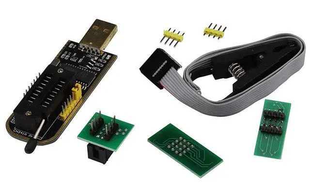 Alt view image 2 of 5 - SOP8 SOIC8 Test Clip Socket Adapter for EEPROM 25CXX / 24CXX + CH341A 24 25 Series EEPROM Flash BIOS USB Programmer Module