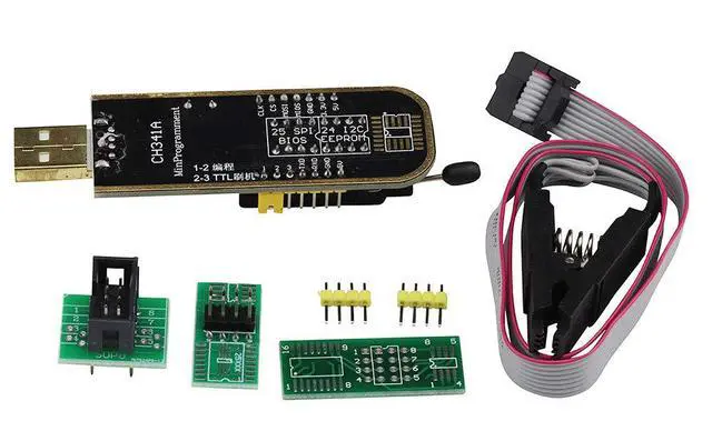 Alt view image 3 of 5 - SOP8 SOIC8 Test Clip Socket Adapter for EEPROM 25CXX / 24CXX + CH341A 24 25 Series EEPROM Flash BIOS USB Programmer Module