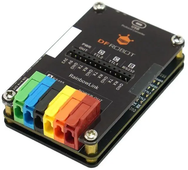 Main image of RainbowLink 4-Channel USB to Serial Debugger Tester | RS485 / RS232 Dual TTL Converter | 12V 5V 3.3V Power Output | Professional Station for IoT, PLC Maintenance
