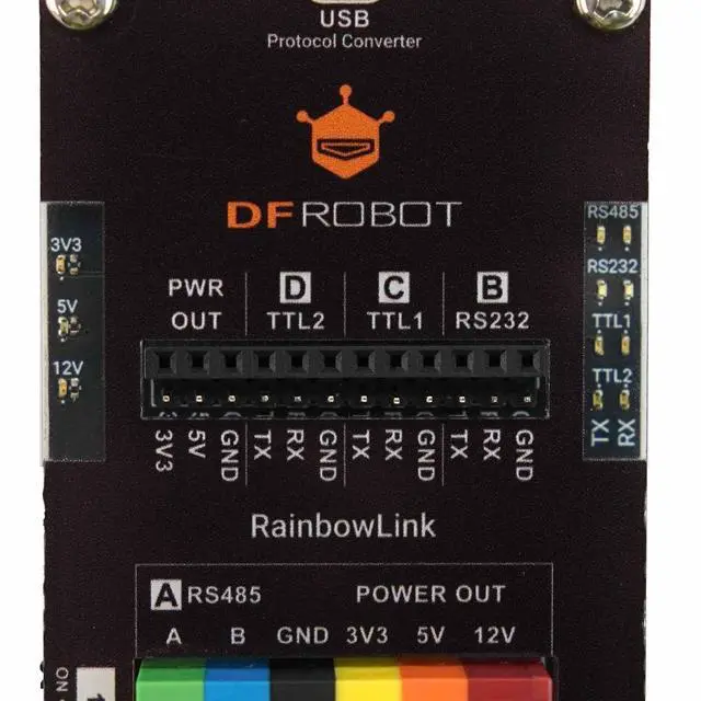 Alt view image 7 of 7 - RainbowLink 4-Channel USB to Serial Debugger Tester | RS485 / RS232 Dual TTL Converter | 12V 5V 3.3V Power Output | Professional Station for IoT, PLC Maintenance